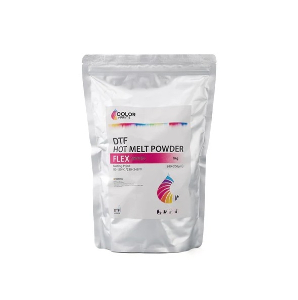 DTF Station Color Prime Flex Hot Melt Powder White (1kg) for Direct to Film