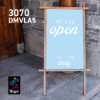 Sihl 3070 DMVLA5 Calendared Matte Coated Vinyl with Permanent Adhesive 36"x75' Roll 3" Core