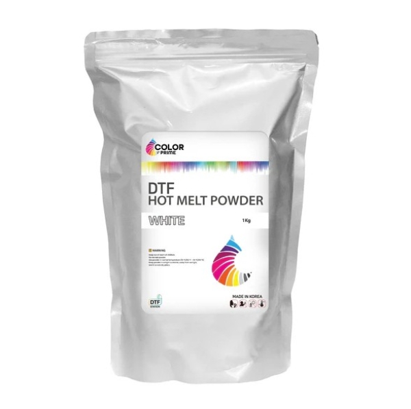 DTF Station Color Prime Hot Melt Powder 2.2lbs (1kg) White for Direct to Film on DTG Printers