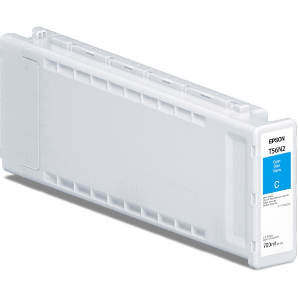 Epson UltraChrome PRO10 56N 700ml Cyan Ink Cartridge for SureColor P7370, P9370 - T56N220