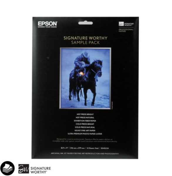 EPSON Signature Worthy Sample Pack 8.5"x11" 14 Sheets