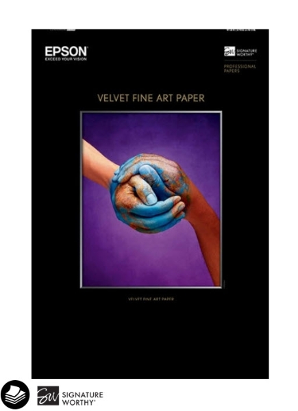 EPSON Velvet Fine Art Paper 260gsm 17"x22" - 25 Sheets