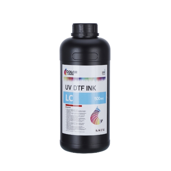 Color Prime UV DTF Ink - Light Cyan (500 ml) for Aries 124