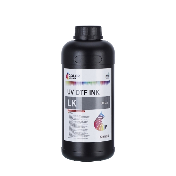 Color Prime UV DTF Ink - Light Black (500 ml) for Aries 124