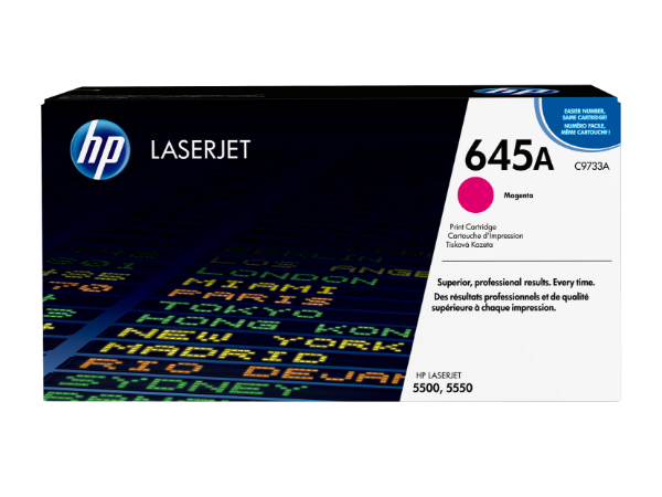 HP 645A Magenta Original LaserJet Toner Cartridge for LaserJet 5500, 5550 - C9733A