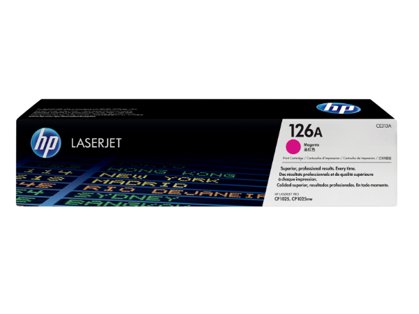 HP 126A Magenta Original LaserJet Toner Cartridge for CP1025, CP1025nw - CE313A