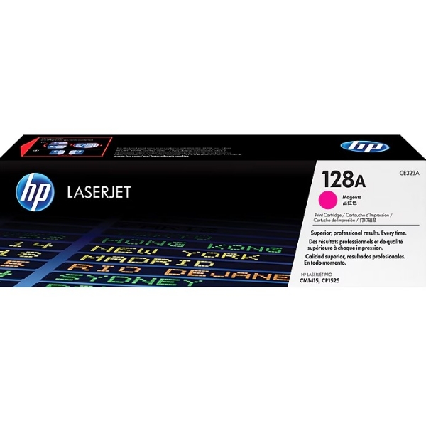 HP 128A Magenta Original LaserJet Toner Cartridge for CM1415, CP1525 - CE323A