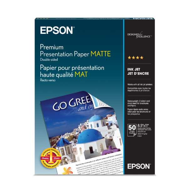EPSON エンハスドマットペーパー It Supplies - EPSON Premium Presentation Paper Matte Double-Sided