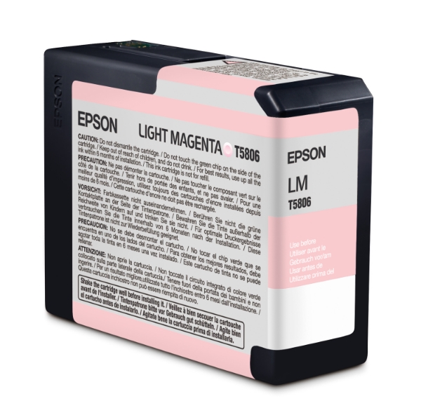 Epson T580 UltraChrome K3 Light Magenta Ink 80ml for Stylus Pro 3800 - T580600