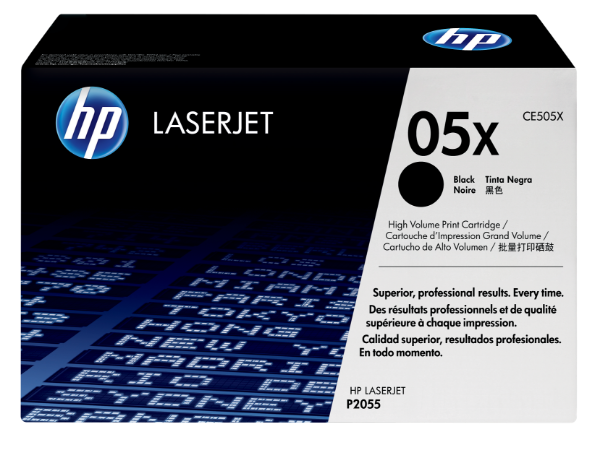 HP 05X High Yield Black Original LaserJet Toner Cartridge for P2055 - CE505X