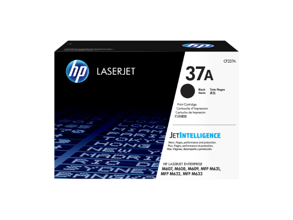 HP 37A Black Original LaserJet Toner Cartridge for M607, M608, M609, MFP M631, MFP M632, MFP M633 - CF237A