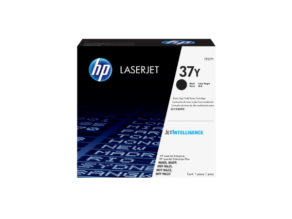 HP 37Y Extra High Yield Black Original LaserJet Toner Cartridge for M608, M609, MFP M631, MFP M632, MFP M633 - CF237Y