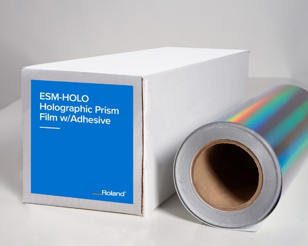 Roland (ESM-HOLO) Holographic Prism Film w/ Adhesive 6mil 30in x 75ft Roll