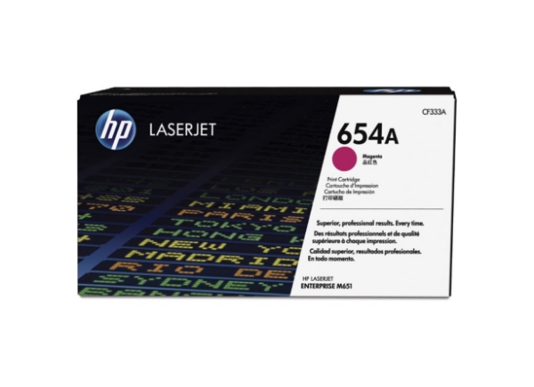 HP 654A Magenta Original LaserJet Toner Cartridge for M651 - CF333A