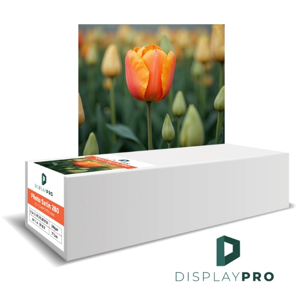 DisplayPRO Photo Satin 280 (ES, Solvent, UV, Latex) 54"x150' Roll 3" Core