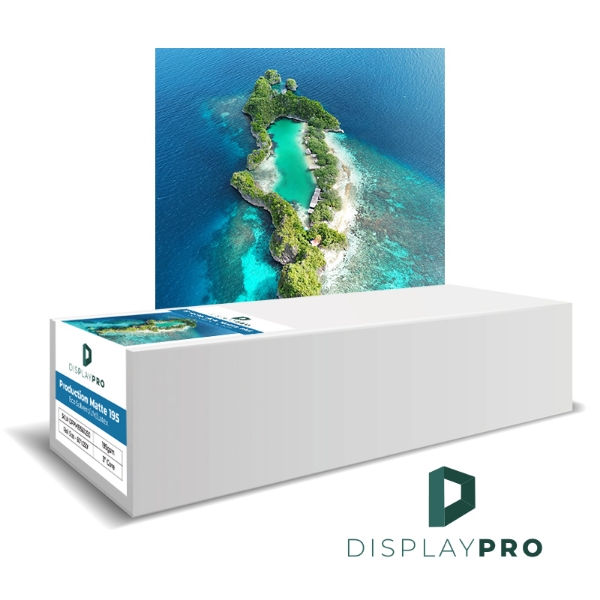 DisplayPRO Production Matte 195gsm (UV, Latex) 60"x250’ Roll 3" Core