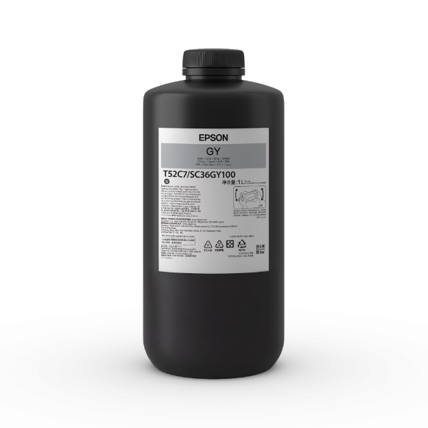 Epson UltraChrome T52C Gray UV Ink 1L Bottle for SureColor V4000