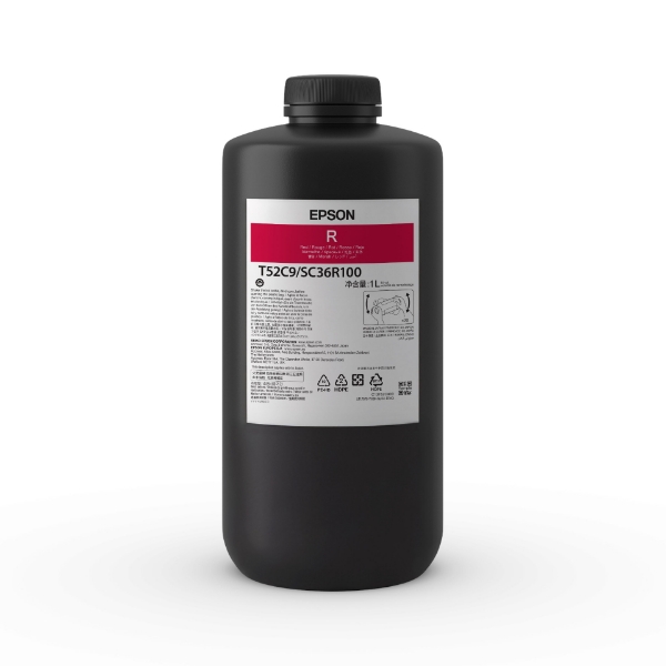 Epson UltraChrome T52C Red UV Ink 1L Bottle for SureColor V4000