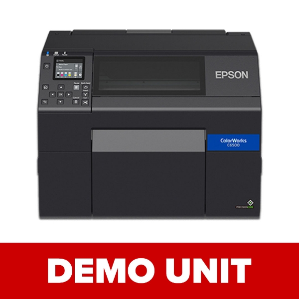 Epson ColorWorks C6500A Color Inkjet Label Printer - 8" w/ Auto Cutter (Matte) - DEMO UNIT