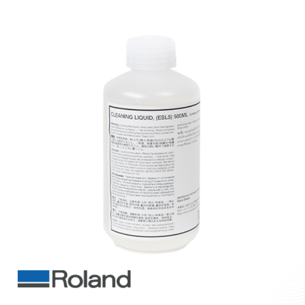 Roland Eco-Sol MAX Cleaning Liquid (ESL5) 500ml bottle for Eco-Sol MAX, Eco-Sol MAX2/MAX3, EJ and UV