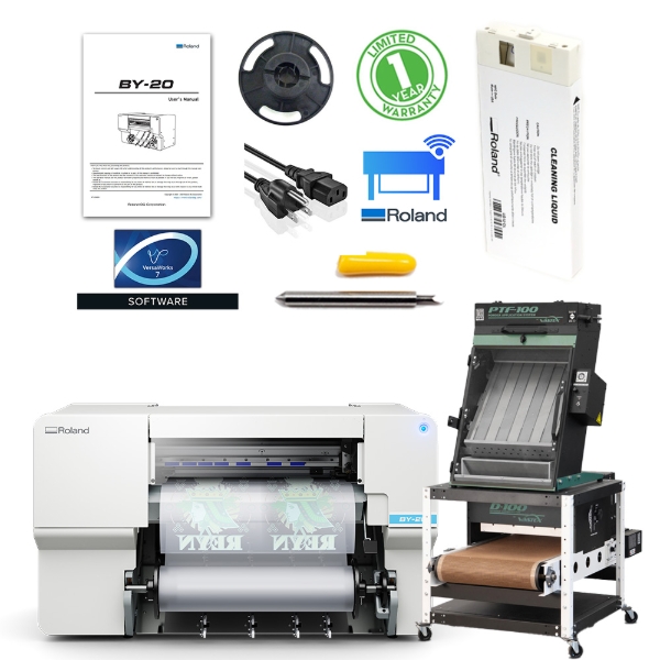 Roland VersaSTUDIO BY-20 20" Desktop Direct to Film (DTF) Printer with Shaker Dryer Combo