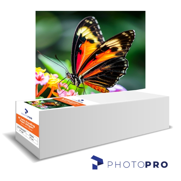 PhotoPRO RC Satin Proofing Paper 200gsm GRACoL 2006 / FOGRA39 17"x150' Roll, 3" Core