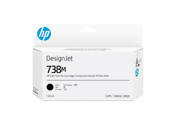 HP 738M 130 ml Black DesignJet Ink Cartridge for XT870, T850, T950