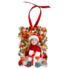 Unisub Aluminum Wavy Rectangle Gift Tag Ornaments 2-Sided 4”x2.83" (0.045" thick) - 50 pieces