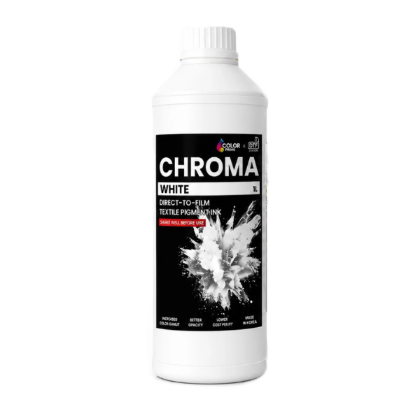 DTF Station Color Prime Chroma DTF Ink - White (1 L)