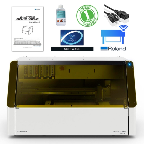 Roland VersaSTUDIO BD-12 13"x9" Desktop UV Flatbed Printer with White Ink - DEMO UNIT